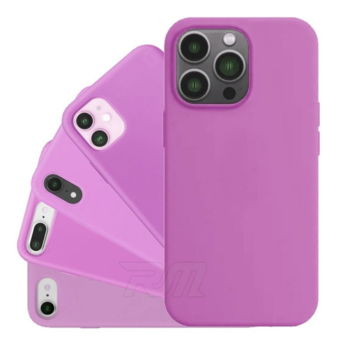 Capa Capinha Silicone Preta Compatível Com Qualquer iPhone