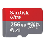 Tarjeta De Memoria Sandisk Ultra 256gb Con Adaptador Sd