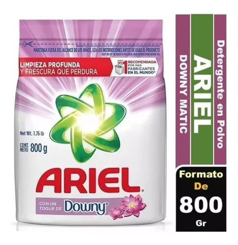 Detergente Polvo Ariel Downy 800g