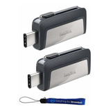 2 Pendrives Sandisk Ultra 32gb Two Pack Bundle Dual Drive Us