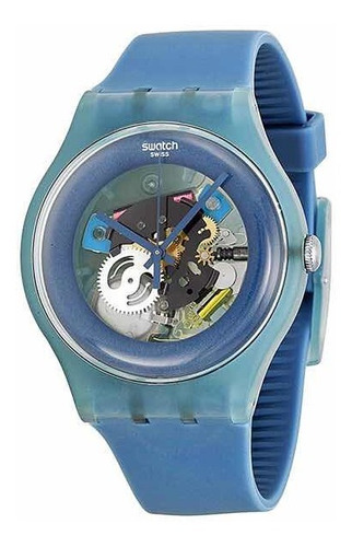 Reloj Swatch Mujer Suon102 Blue Grey Lacquered