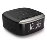 Radio Reloj Philips Tar7606/37 Negro Con Carga Inalambrica