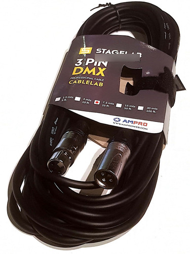 Cable Dmx 7.5 Metros Cablelab Canon Macho Canon Hembra  Garmath 