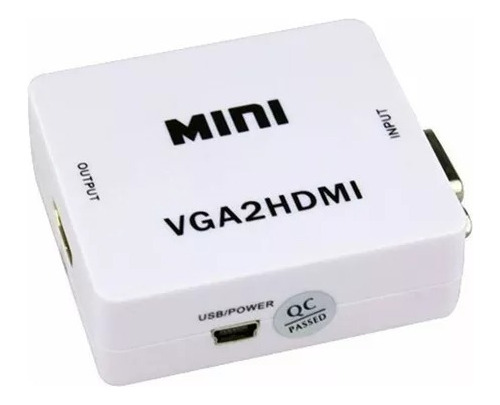 Convertidor  Vga A Hdmi + Audio - Pc Y Portátiles