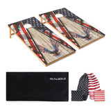 Juego De Cornhole, Tableros De Cornhole Reglamentarios 4x2,