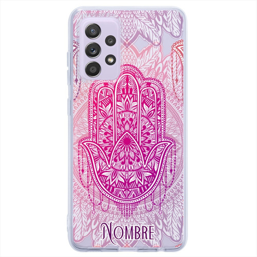 Funda Galaxy Antigolpes Mano Fátima Personalizada Con Nombre