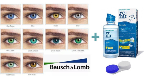 Lente De Contato Natural Look Anual / Bausch Com Ou Sem Grau