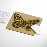 Mousepad Personalizado Mariposa Girasol 21x17 Cm