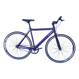 Bicicleta Fix/urbana Rin 700 Con Cambios Shimano 21 Vel Color Morado Tamaño Del Marco 44 Cm