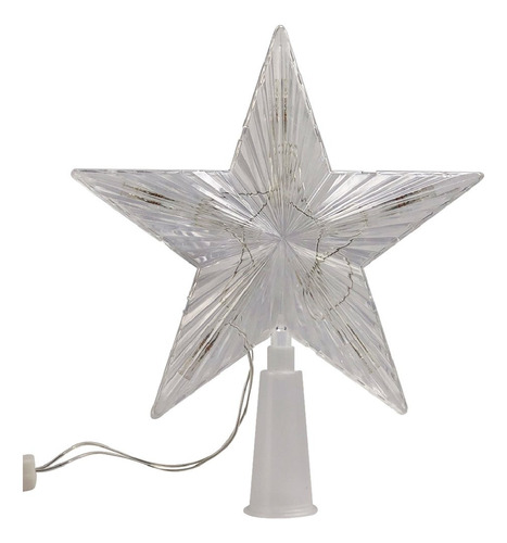 Estrela Decoração Árvore De Natal Colorida Led Pisca Pisca