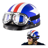 Unisexo Casco De Moto Harley Retro Con Gafas Transpirable