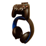 Suporte Para Controle Ps4 + Headphone De Parede (headset) P