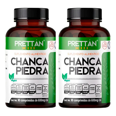 Chanca Piedra Prettan Suplemento 90 Capsulas 600mg 2 Frascos Sin Sabor | MercadoLibre