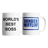 Juego De Tazas - The Office X 2 Dunder Mifflin 