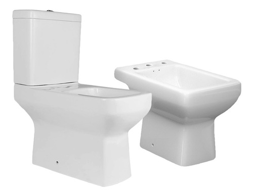 Combo De Baño Completo Porcelana Moderno Cuadrado Dioniso