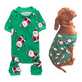 Pijama Navidad Perro Santa 20  Verde.checkedchanged