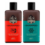 Kit 2x Shampoo Para Barba Negra E Calico Jack Don Alcides