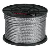 Cable Flexible De Acero 1/4', 7x19, 75 M Fiero