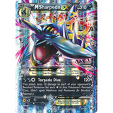 M Sharpedo Ex Xy200 Promo Tarjeta Mega Pokemon Holo Rare