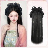 1 Peluca Hanfu, Diadema, Accesorios Para Cosplay, Accesorios