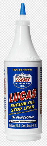 Lucas Stop Leak Líquido Anti-fuga De Aceite De Motor 946 Ml