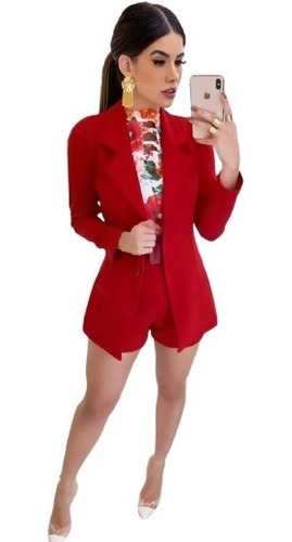 Conjunto Feminino  Max Blazer + Short