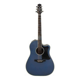 Guitarra Electroacústica Takamine Ltd2021 Para Diestros Charcoal Blue Gradation Ébano