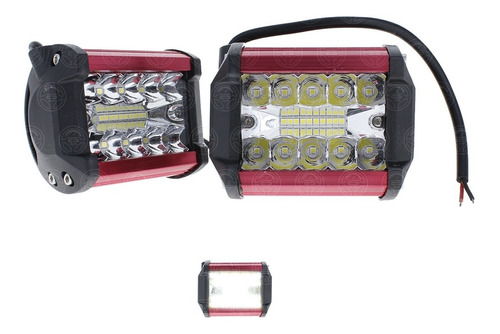 Par Faros 20 Led Barra Dually Auxiliar Carcasa Color 4x4 F1