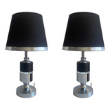 Pack 2 Lamparas De Mesa O Velador Decorativa Con Luz Led New