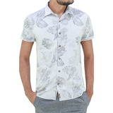 Camisa Ogochi Social Tropical Floral Slim