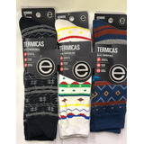 Pack X 3 Medias Termicas Elemento Estampada T 39 Al 46 Hombr