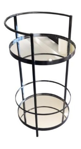 Mini Bar Industrial Hierro Negro Circular F013 Hay Stock