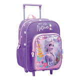 Mochila Infantil Con Carrito Frozen Daring Nature Jardín 12 