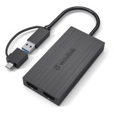 Adaptador Dual Hdmi Hembra A Usb + Adaptador Usb C