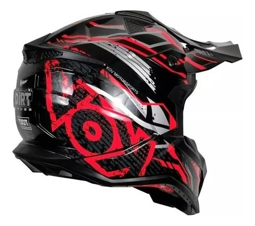 Casco Moto Cross Kov Certificado Dot Gogles Regalo