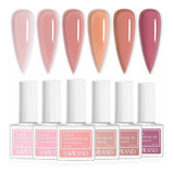 Saviland Gel Constructor De Uñas 5 En 1, 10ml/6 Colores