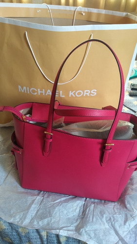 Michael Kors Bolso Grande Fiucsia Original 