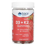 Trace Minerals D3+k2 Gummies 60 Gomitas Sabor Fresa