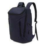 Mochila Laptop 15 Polegadas Azul Resistente Água