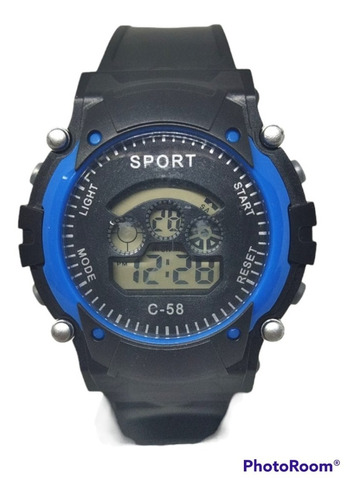 Reloj Pulsera Digital Estilo Deporte C-58 Hombre/mujer