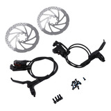 Kit Frenos Disco Mecánicos Aluminio Bicicleta Montaña 