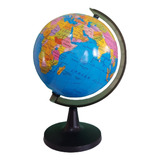 Globo Terrestre 23 Cm Giratório Mesa Mapa Mundial Decoração