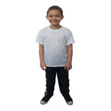 Conjunto Camiseta Malha Calça Tactel E Meia Escolar Juvenil