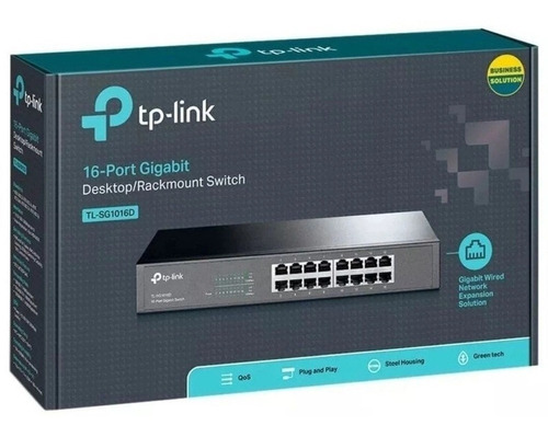 Switch Gigabit Tp-link 16 Portas Tl-sg1016d 10/100/1000