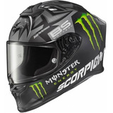 Casco Scorpion Exo R1 Quartaro Monster Energy Moteros