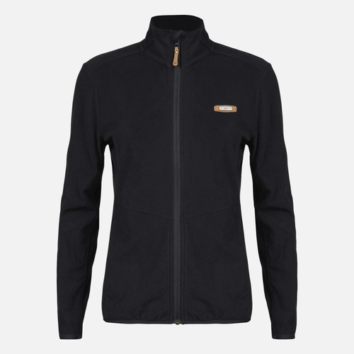 Poleron Mujer Lippi Stripes Nano-f Full Zip Negro