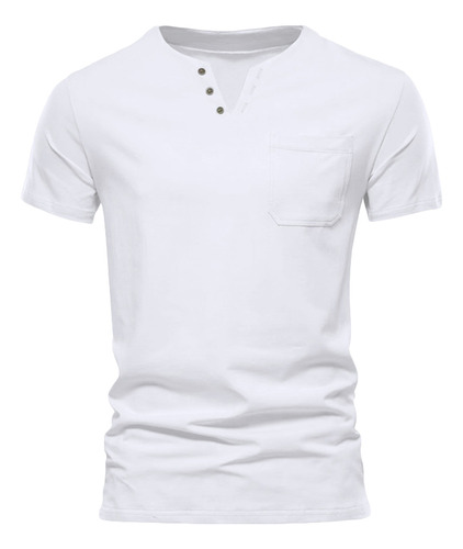 Camiseta S Para Hombre, Delgada, Manga Corta, Solapa, Casual