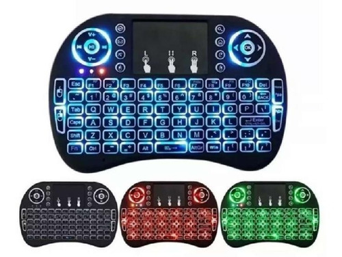 Mini Teclado Inalámbrico Airmouse Android Smart Tv Iluminado