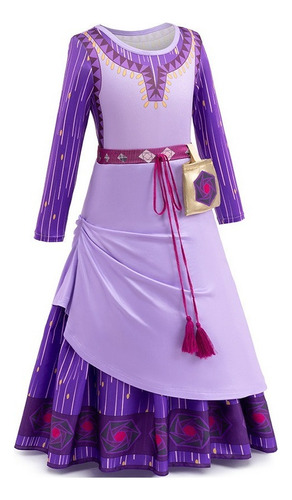 Disfraz De Cosplay Wish Asha Para Niñas Vestido De Fiesta De Cumpleaños Carnaval Halloween Navidad