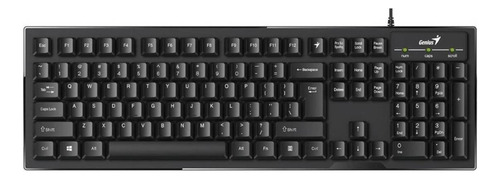 Teclado Genius Smart Kb-102 Qwerty Español Color Negro